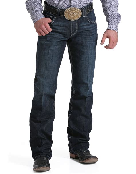 Cinch Mens Performance Denim Carter 24 Mid Rise Relaxed Fit Boot Cut