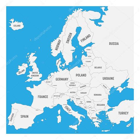 Imágenes Mapa Europa Paises Mapa De Europa Con Nombres De Países