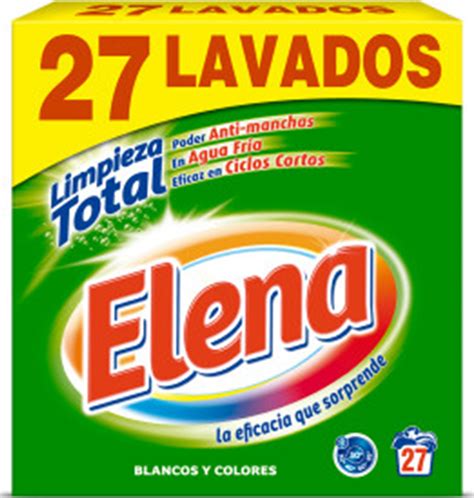 Comprar Detergente Elena Polvo 27 Dosis Lavado De La Ropa Y Planchado