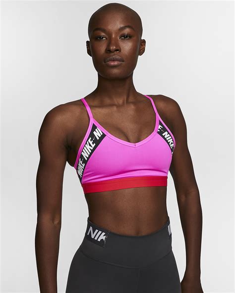 Sports bras have different impact levels, higher impact models are advised for higher impact sports, such as running. Nike Indy Women's Light-Support Logo Sports Bra. Nike AU