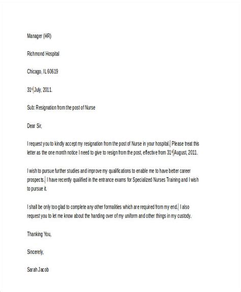 20 Sample Resignation Letter Template Important Elements And Tips
