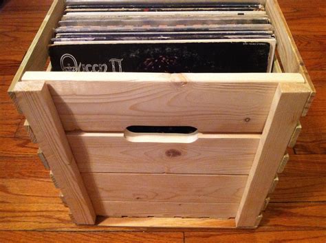 Wooden Lp Record Storage Crate By Westbydesign On Etsy