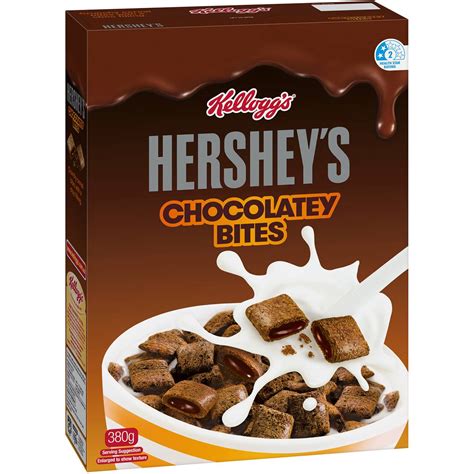 Kelloggs Hersheys Chocolatey Bites Cereal 380g Woolworths