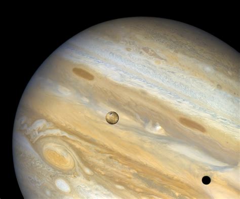 Io And Its Shadow On The Jupiter Seen By Voayager 1 In 1979 Credit