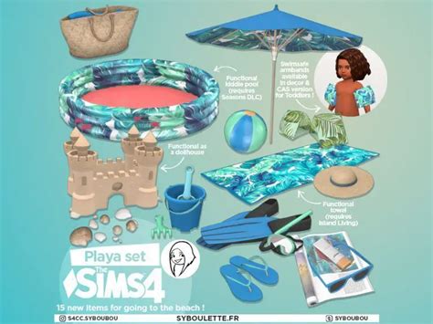 Playa Beach Cc Sims Syboulette Custom Content For The Sims