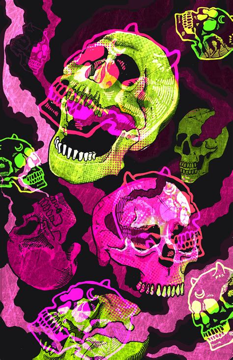 Cool Skull Poster You Could Turn Into A Sticker Trippy Wallpaper Edgy
