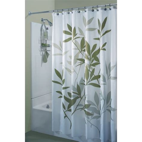 Interdesign Leaf Print Polyester Shower Curtain And Reviews Wayfair