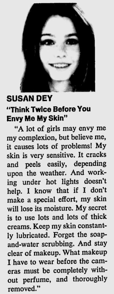 Everything Susan Dey Dont Envy Susan Deys Skin In 1973