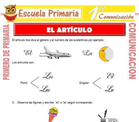 Que Es Un Articulo Para Quinto De Primaria Fichas Para Imprimir Ejemplo