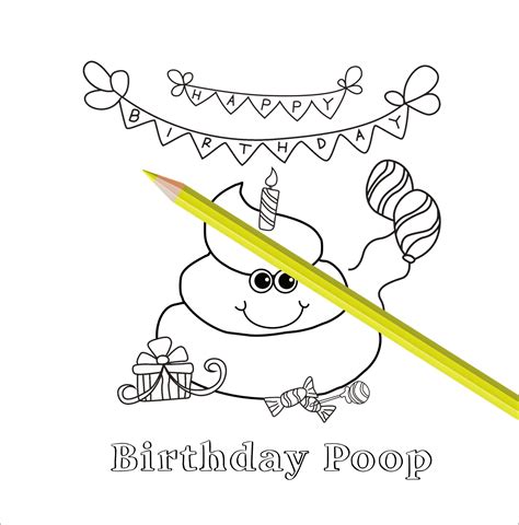 Coloring Book Poop Coloring Pages