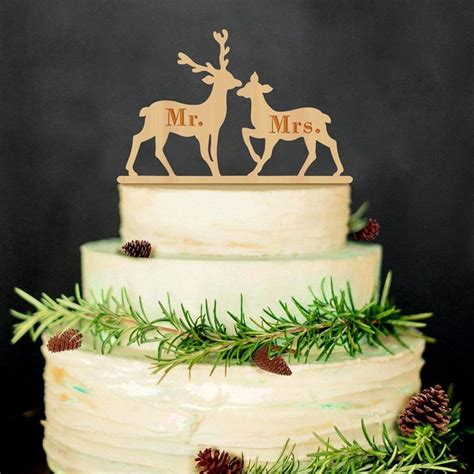 40 Best Christmas Wedding Theme Ideas Wood Cake Topper Wedding
