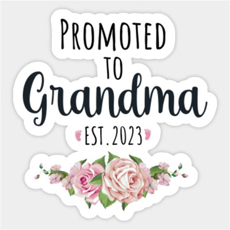 Promoted To Grandma Est New Grandma Announcement Promoted To