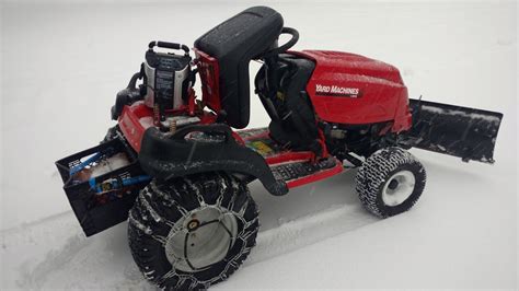 Mtd Yard Machine Lawn Tractor 24hp Plowing Snow Snow Plow Garden