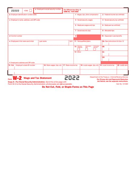 2022 W 2 Fillable Fillable Form 2024