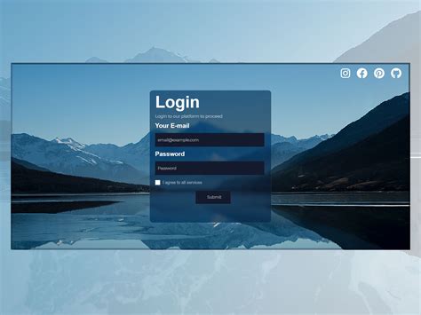 A Glass Morphic Login Section Created By HTML And CSS By Lovenish On