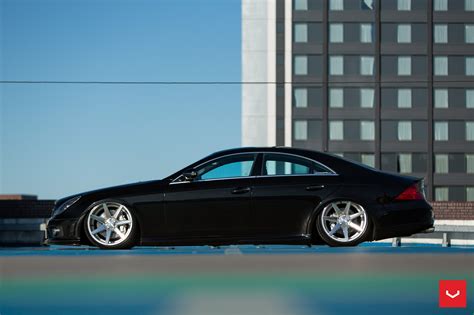 Stanced Black Mercedes Cls With Aftermarket Additions — Gallery