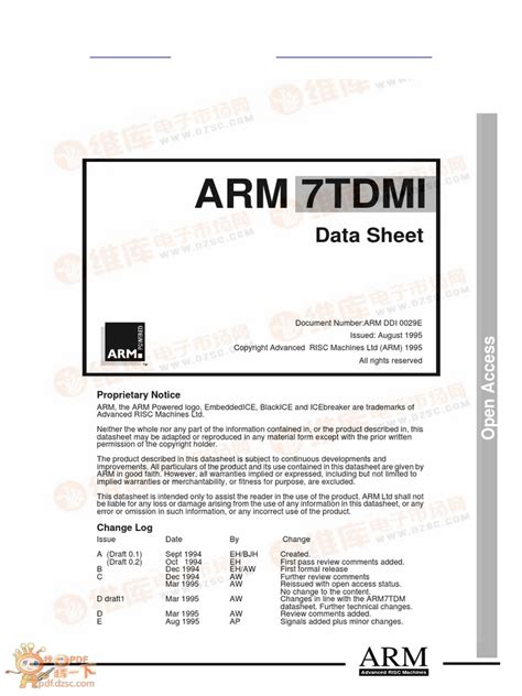 Arm7tdmi Pdf Arm Architecture Central Processing Unit