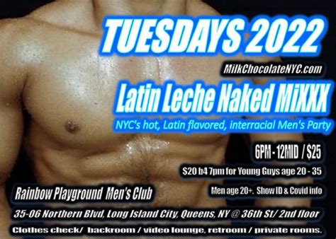 Tuesday January 3rd Nyc Gay Play Party Latin Leche Naked Mixxx 6pm