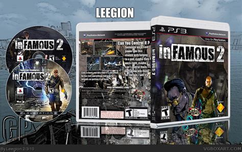 Infamous 2 Playstation 3 Box Art Cover By Leegion