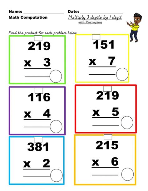 Regrouping Whole Numbers Worksheets