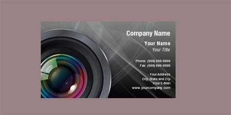 10 Nice Free Photography Business Cards