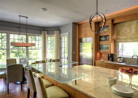 Warm Contemporary Kitchen And Sunny Dining Area Hgtv