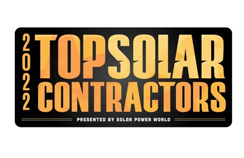 2022 Top Solar Contractors By State