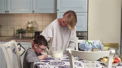 Mother Gives Son Milk Stock Video Motion Array