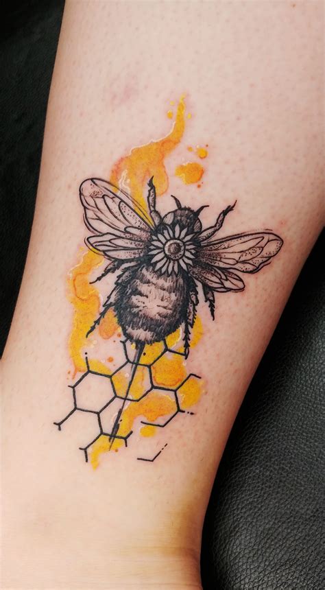 Honey Bee Tattoo Drawing