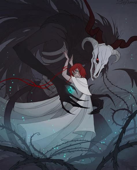 Chise And Elias By Irenhorrors Ancient Magus Bride Horror Art