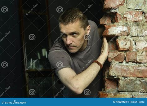 Young Man Hiding Stock Photo Image Of Caucasian Hide 42020420