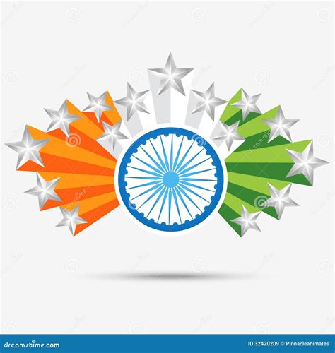 Stylish Creative Indian Flag Royalty Free Stock Images Image 32420209
