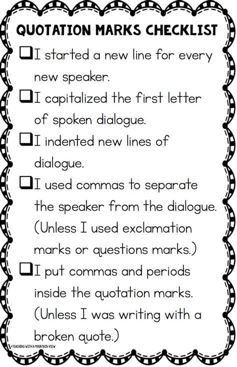 When writing dialogue, place a comma before your opening quote. Teaching Quotation Marks and Dialogue | Teaching writing, Quotations, Narrative writing
