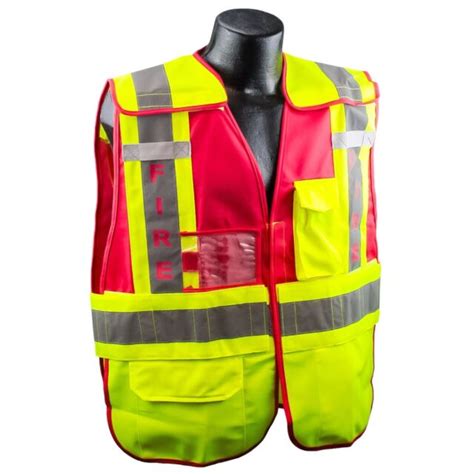 Full Source Reflective Fire Public Safety Vest Ebay