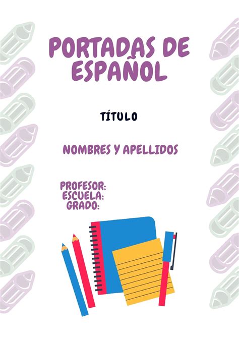 Destaca En Tus Estudios Con La Mejor Portada De Español De Secundaria