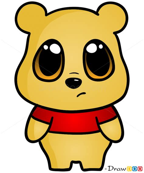 How To Draw Bear Chibi Cute Disney Characters Cute Bear Drawings