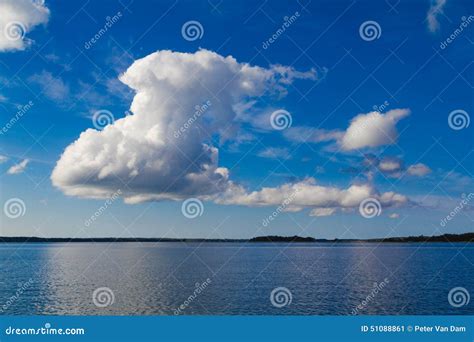 Beautiful Cloud Formation Over The Sea Stock Image Image Of Weather