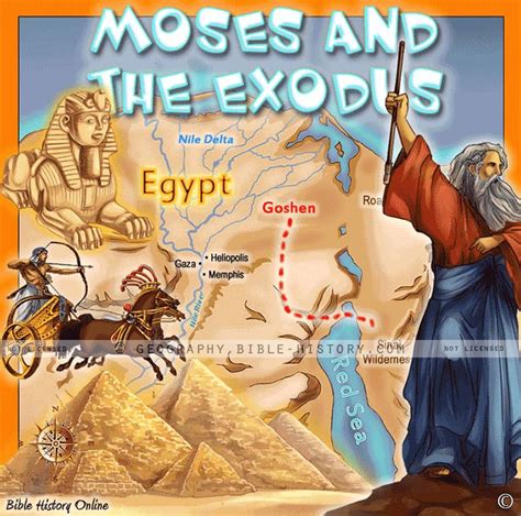 Map Of The Israelites Journey Out Of Egypt