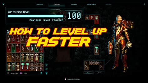 warhammer 40k inquisitor martyr how to level up faster youtube