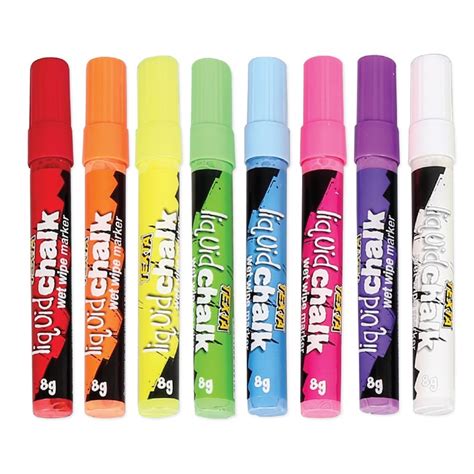 Texta Liquid Chalk Markers Set Of 8 Colours Markers Cleverpatch