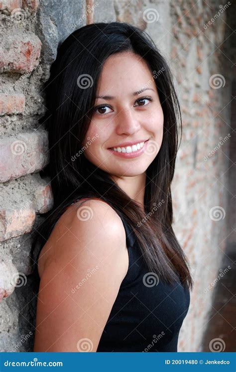 Beautiful Hispanic Woman Stock Photo Image Of Comfortable 20019480