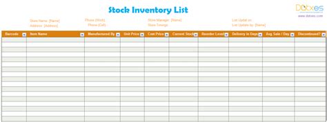 This electrical inspection checklist is geared toward inspectors who are looking to visit residential properties to perform an assessment. Inventory list template (Stock) - Dotxes