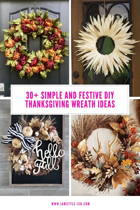 30 Beautiful Diy Thanksgiving Wreath Ideas For Your Front Door