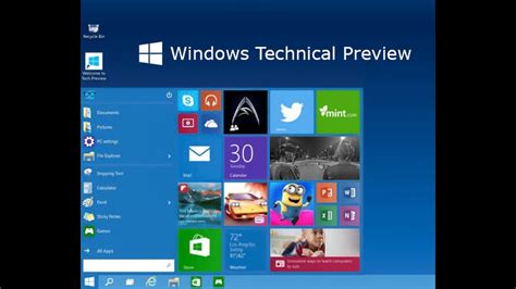 Windows Technical Preview The First Windows 10 Beta Release Overview
