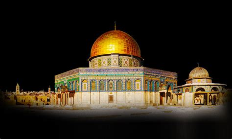 Al aqsa mosque historical building icon design vector. Third Temple: Construction begun under the Al-Aqsa Mosque