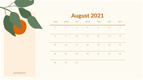 August 2021 Calendar Wallpapers Hd Free Download Pixelstalknet