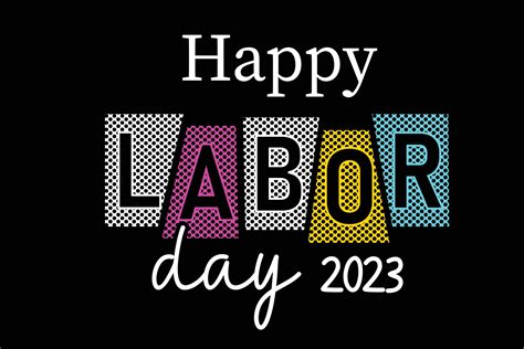 Happy Labor Day 2023 Typography T Shirt Design 14977277 Vector Art At
