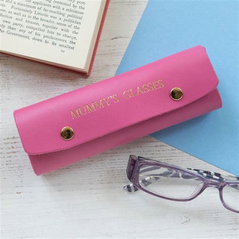 Personalised Leather Glasses Case By Williams Handmade