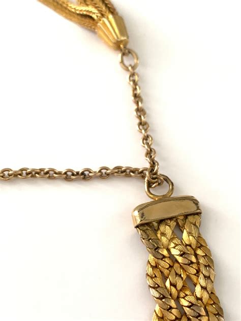 vintage 12k gold filled wwii us military bracelet with tassel etsy