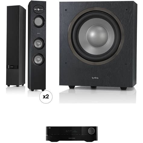 Infinity Reference R253 3 Way Floor Standing Speakers And R10